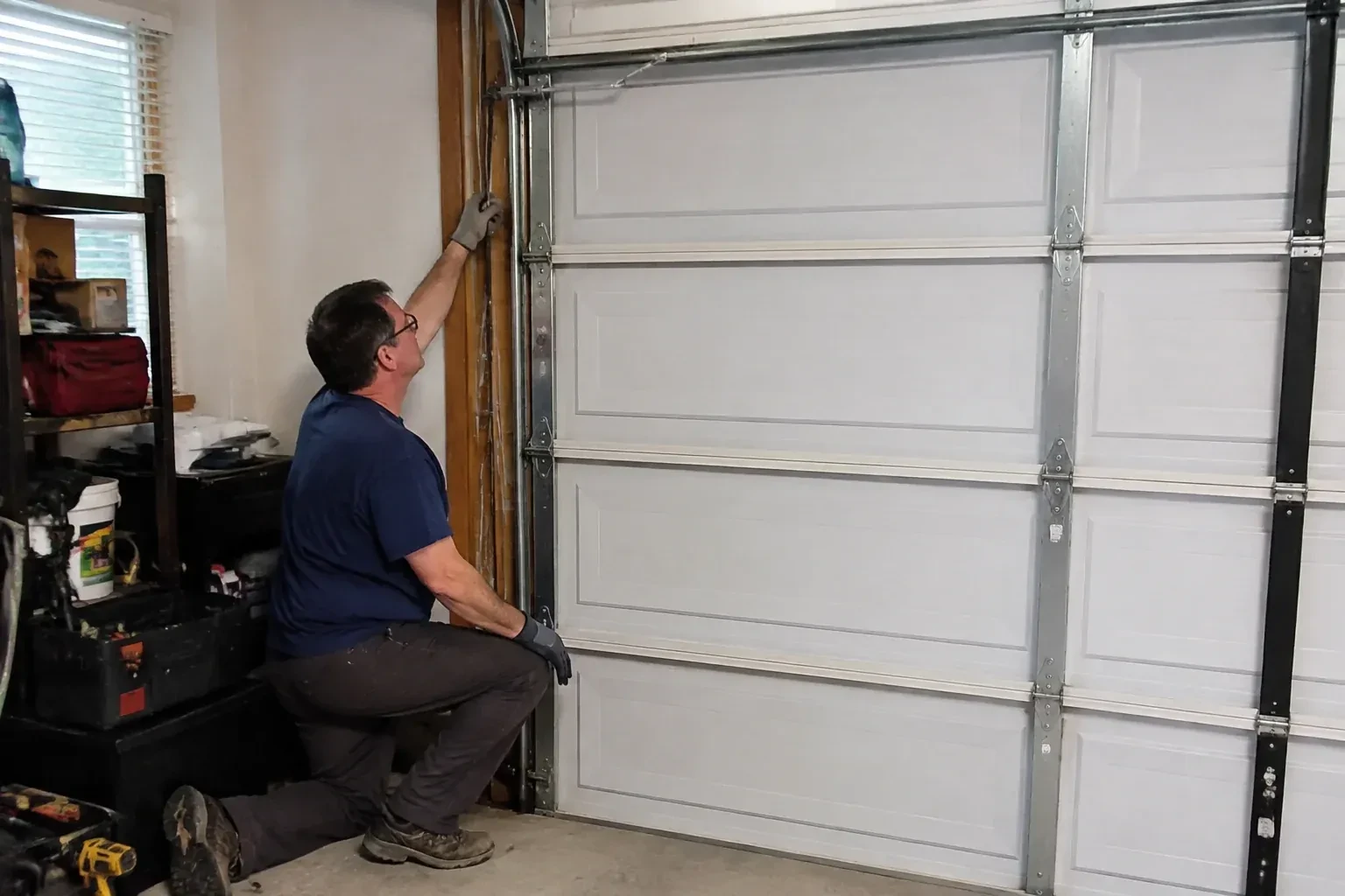 Illustrative garage doors scene; not an actual job — Garage Door Cable Replacement, Owen Sound