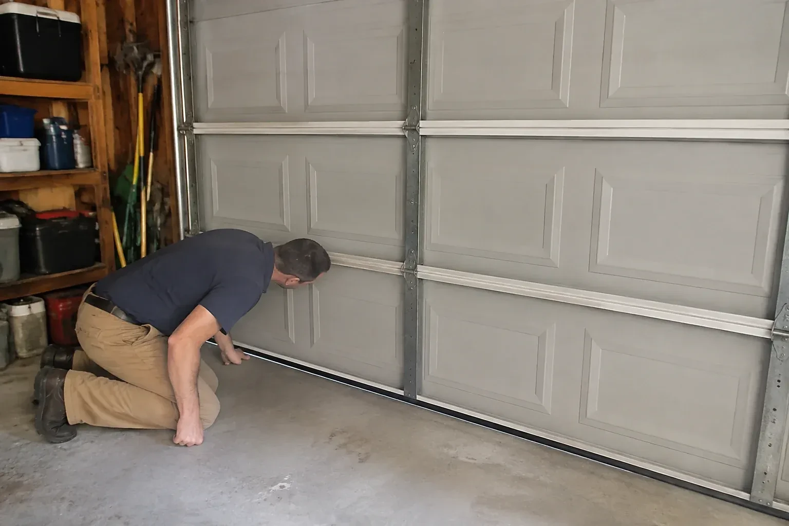 Illustrative garage doors scene — Garage Door Perimeter Weatherstrip, Bognor